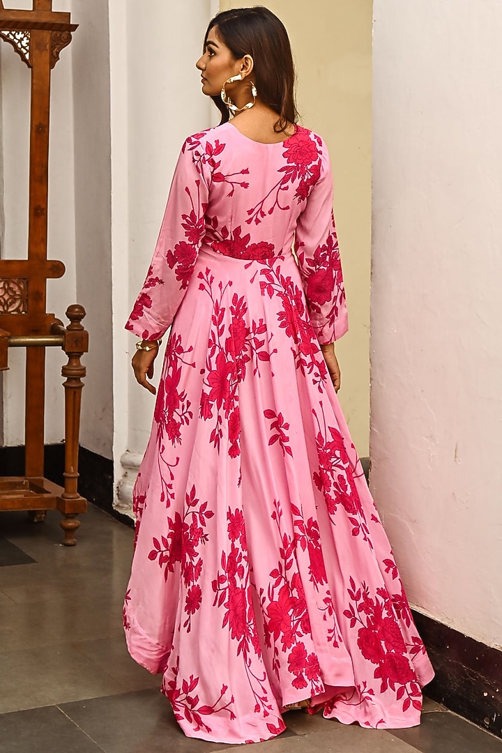 Fuchsia Cotton Pant Set by Palak & Mehak at Pernia's Pop Up Shop