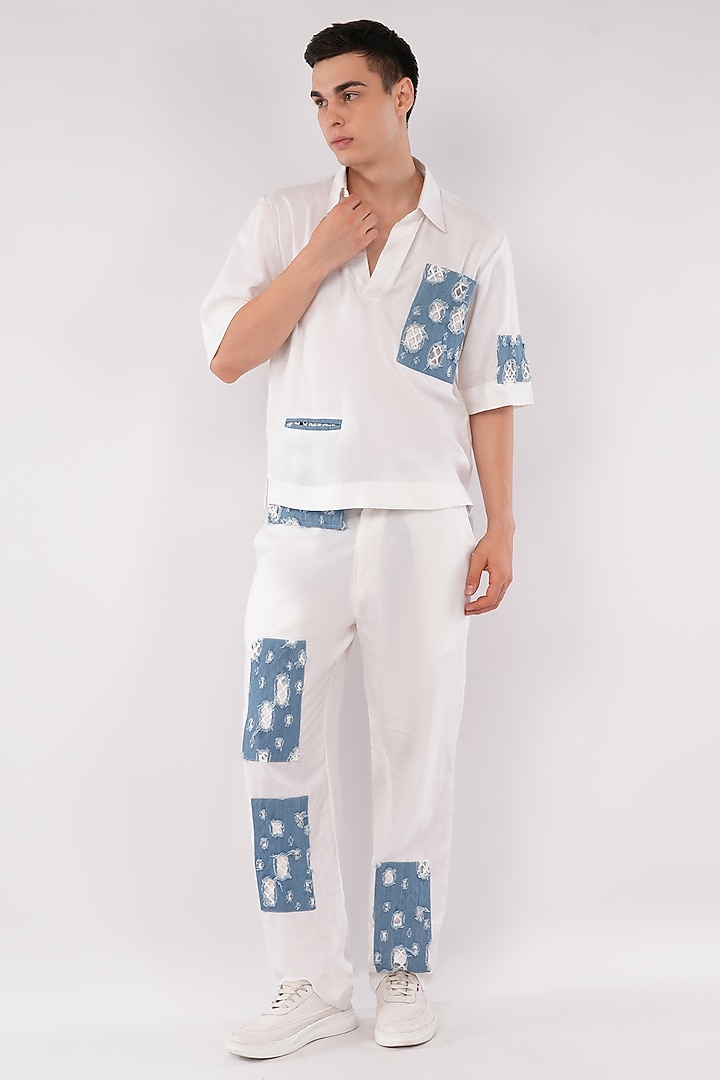 White Linen Contemporary Co-Ord Set by Pasqo Label at Pernia's Pop Up Shop
