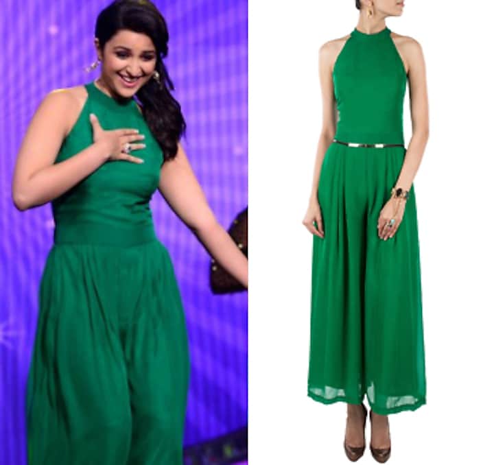 Emerald green jumpsuit available only at Pernia's Pop-Up Shop.