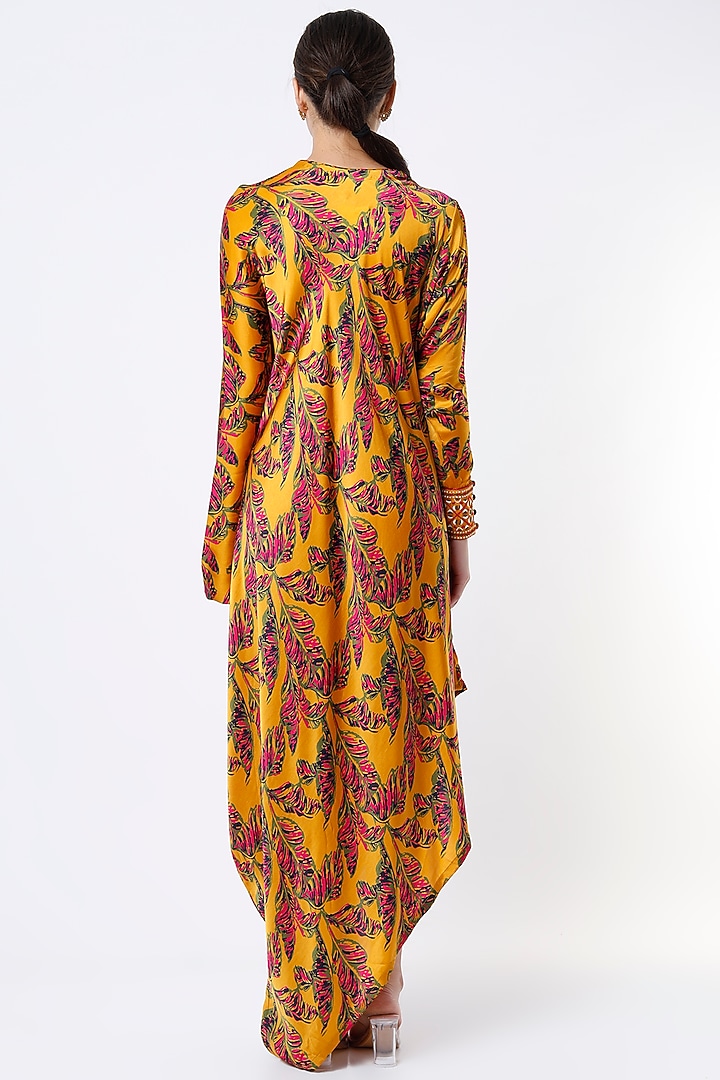 Mustard Printed Tunic by Punit Balana at Pernia's Pop Up Shop