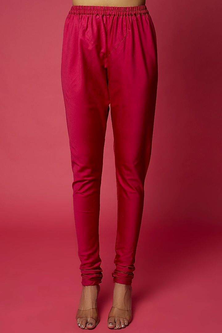 Rani Pink Silk Embroidered Kurta Set by Punit Balana at Pernia's Pop Up Shop