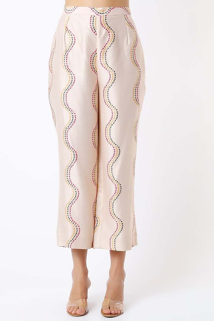 Blush Pink Resham Embroidered Kurta Set by Punit Balana at Pernia's Pop Up Shop