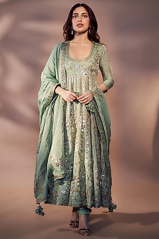 Shop Designer Green Anarkali Dress | Pernia's Pop-Up Shop 2026 Shop Designer Green Anarkali Dress | Pernia's Pop-Up Shop 2026