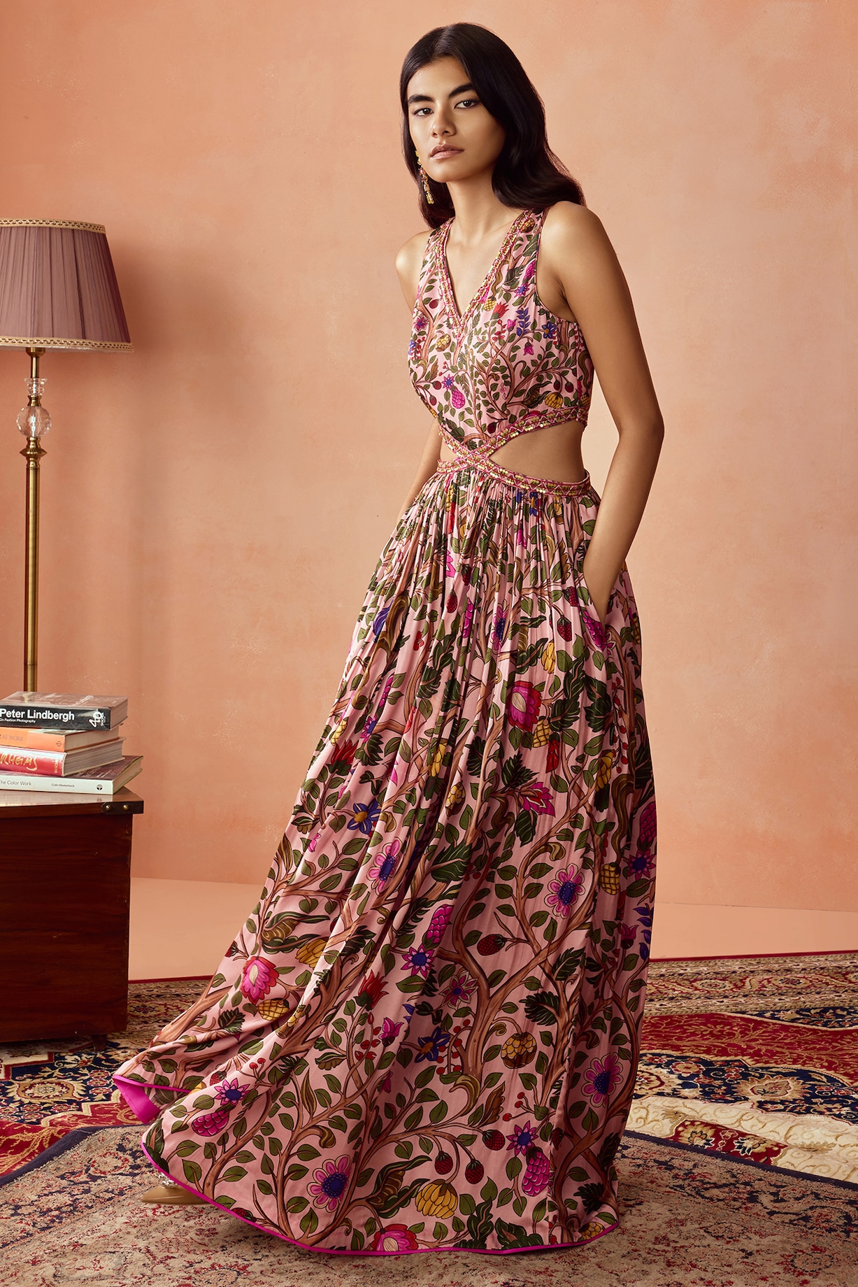 Dusky Pink Satin Dress Vintage 1940s Dusky Pink Liquid Satin Gown