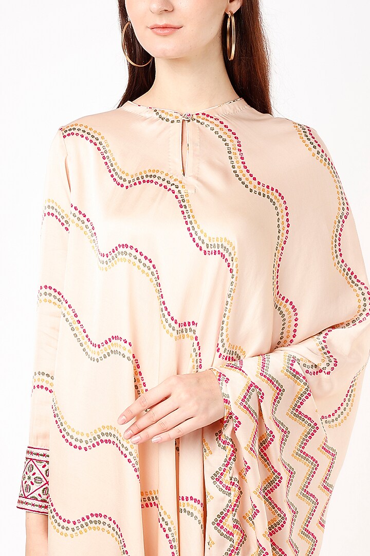 Blush Pink Printed Summer Dress by Punit Balana at Pernia's Pop Up Shop