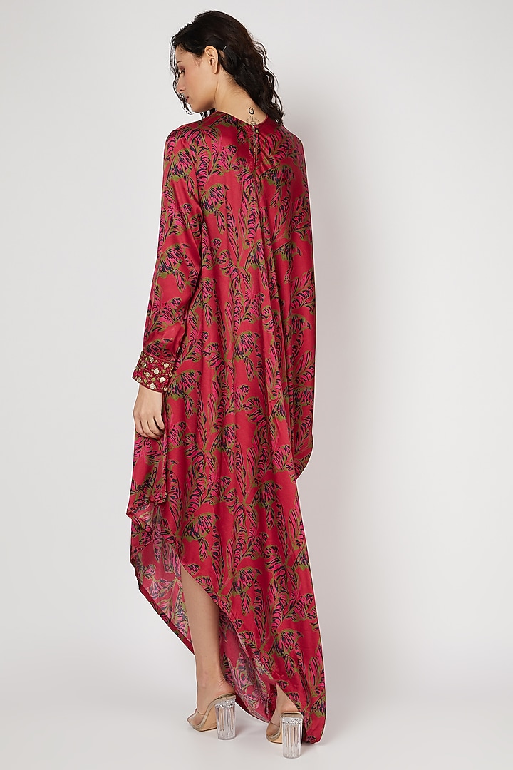 Red Printed Summer Dress by Punit Balana at Pernia's Pop Up Shop