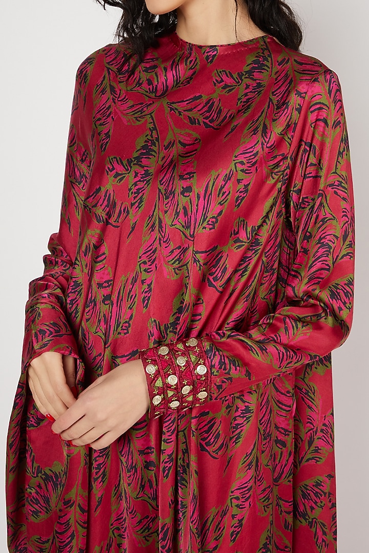 Red Printed Summer Dress by Punit Balana at Pernia's Pop Up Shop