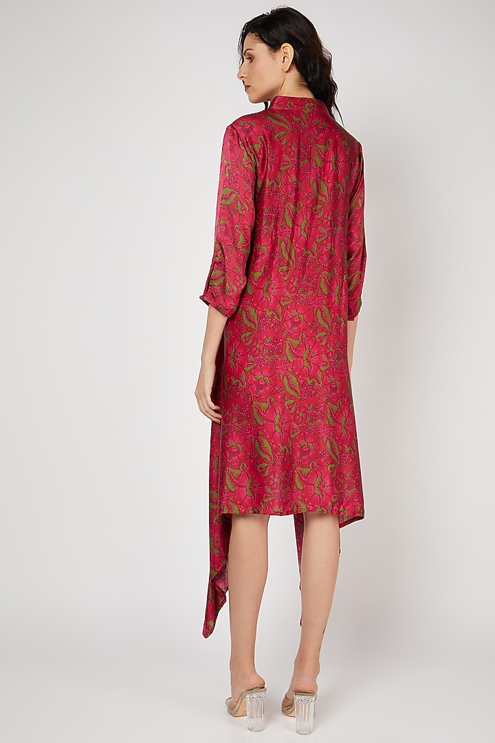Red Printed Tunic by Punit Balana at Pernia's Pop Up Shop