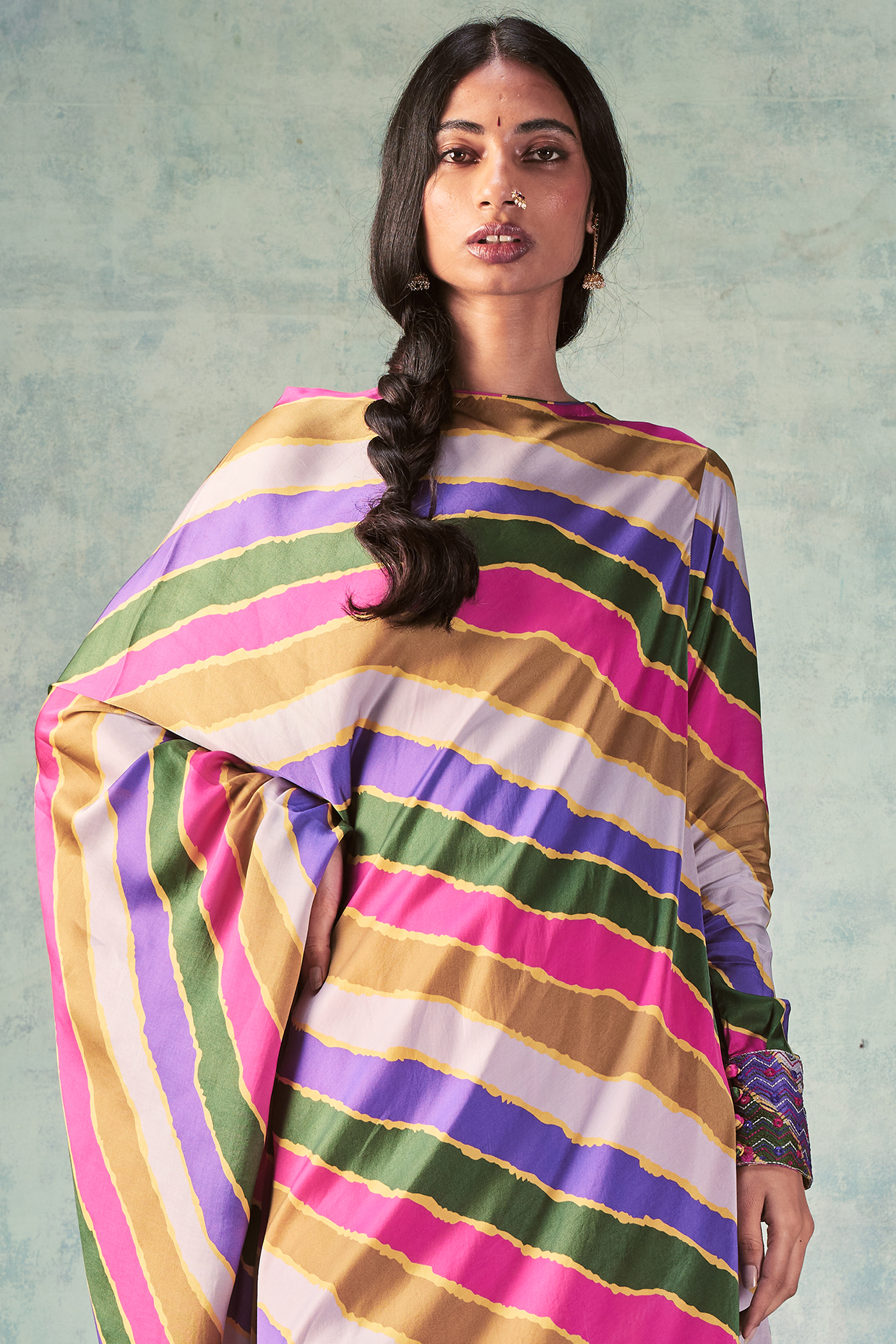 Multi-Colored Digital Printed Tunic Set by Punit Balana at Pernia's Pop Up Shop