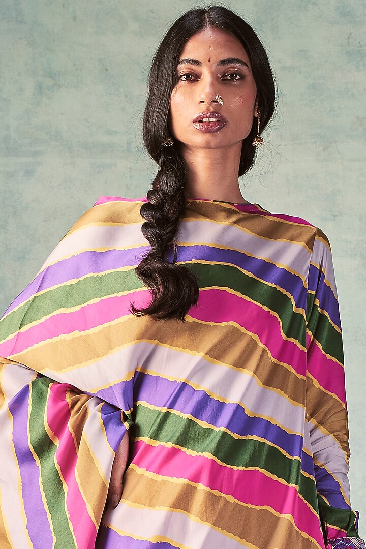 Multi-Colored Digital Printed Tunic Set by Punit Balana at Pernia's Pop Up Shop