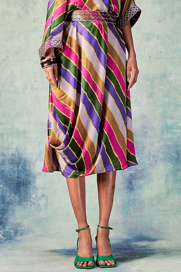 Multi-Colored Digital Printed Vacation Dress by Punit Balana at Pernia's Pop Up Shop