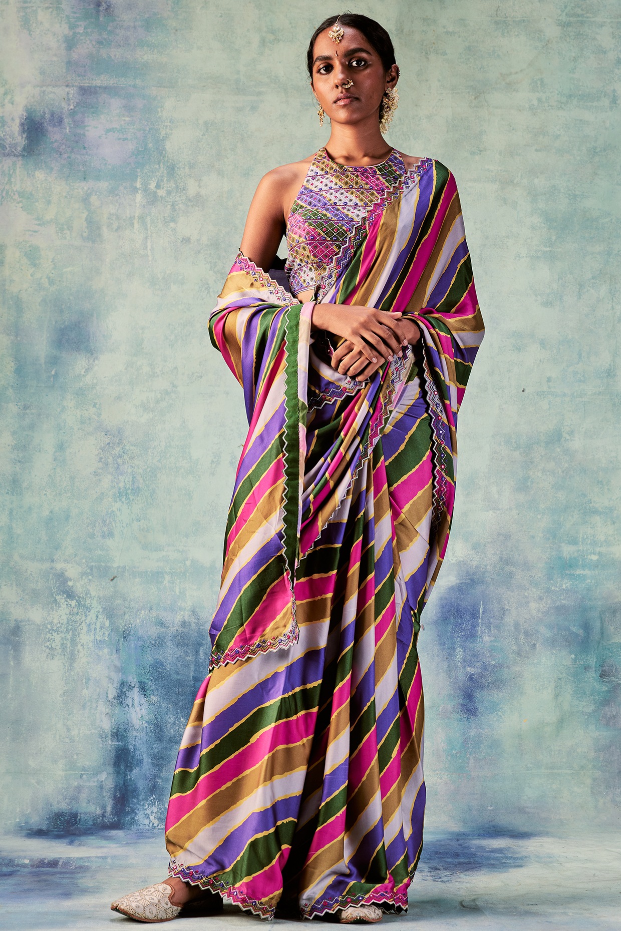 Multi Color Saris: Shop for Multicolor Sarees and Dual Color Sarees