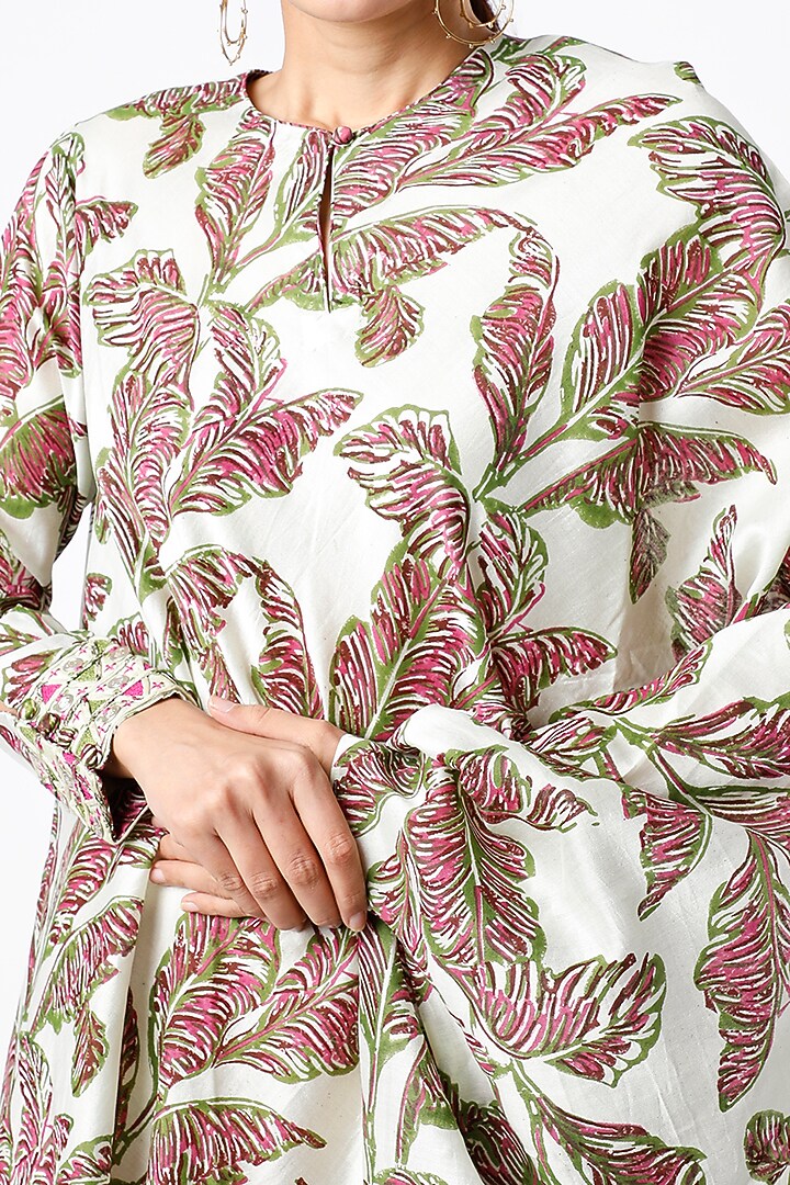 Mint Green Printed Tunic by Punit Balana at Pernia's Pop Up Shop