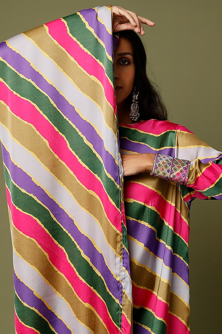 Multi-Colored Printed Summer Dress by Punit Balana at Pernia's Pop Up Shop
