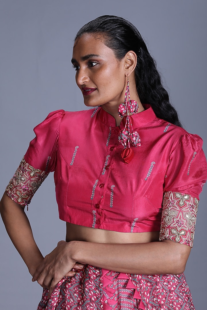 Pink Skirt Set by Punit Balana at Pernia's Pop Up Shop
