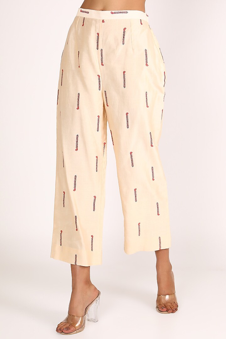 Peach Angarakha & Pants With Coin Work by Punit Balana at Pernia's Pop Up Shop