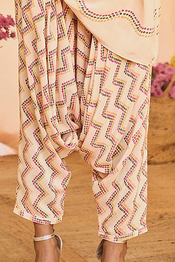 Blush Pink Printed Tunic Set by Punit Balana at Pernia's Pop Up Shop