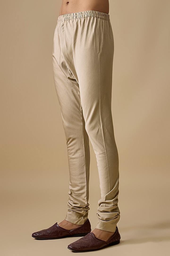 Gold Chanderi Silk Kurta Set by Punit Balana Men at Pernia's Pop Up Shop