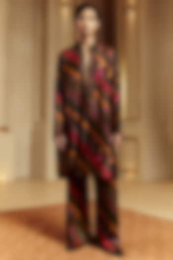 Multi-Colored Organza Silk Resham Work Kurta Set by Punit Balana Men at Pernia's Pop Up Shop