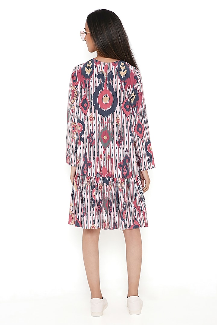 Red Ikat Printed Tunic by PS Pret by Payal Singhal at Pernia's Pop Up Shop