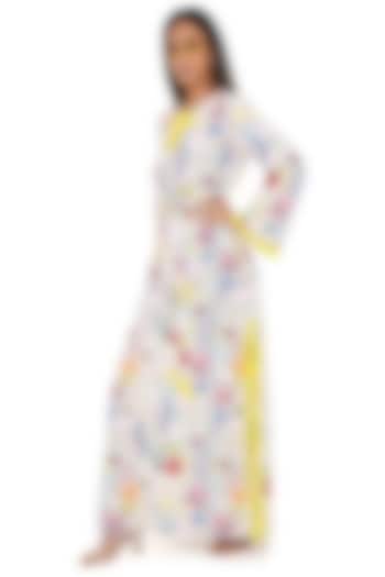 Stone Crepe Printed Kaftan With Belt by PS Pret by Payal Singhal at Pernia's Pop Up Shop