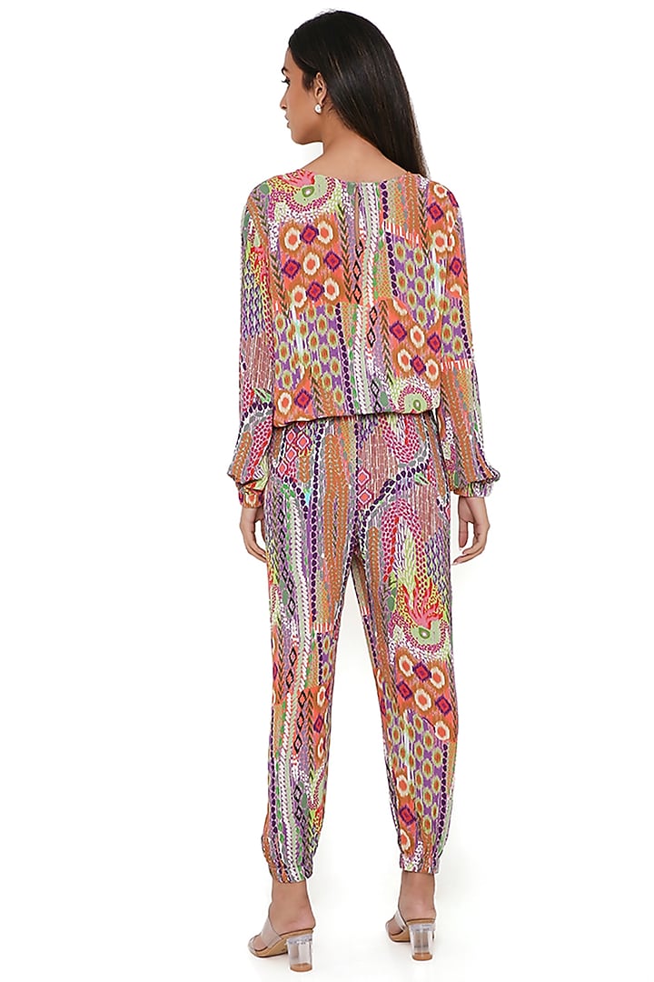 Multi-Color Cotton Printed Co-Ord Set by PS Pret by Payal Singhal at Pernia's Pop Up Shop