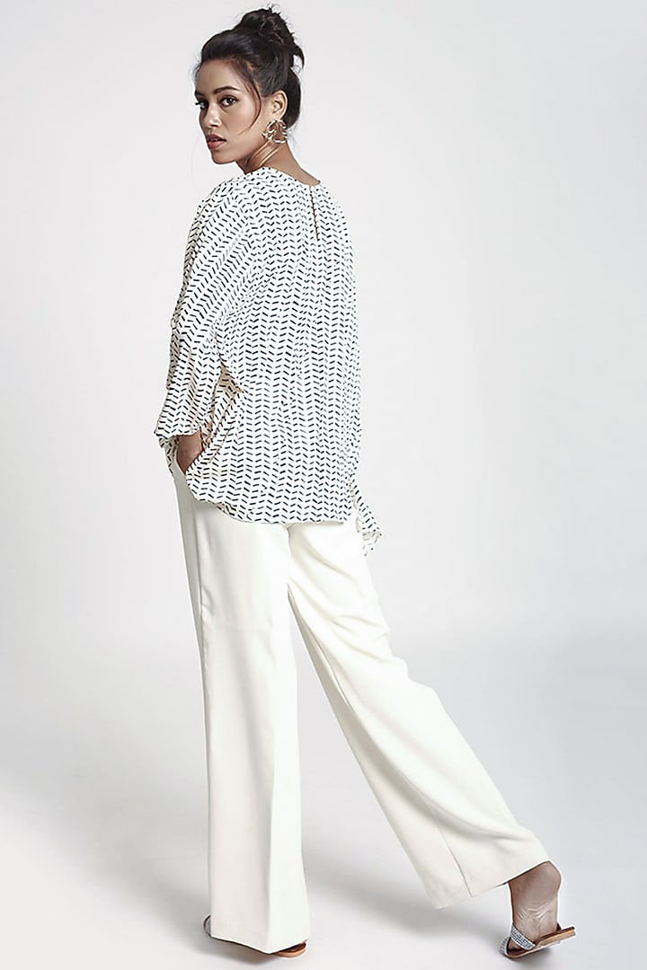 Black & White Printed Tunic by PS Pret by Payal Singhal at Pernia's Pop Up Shop