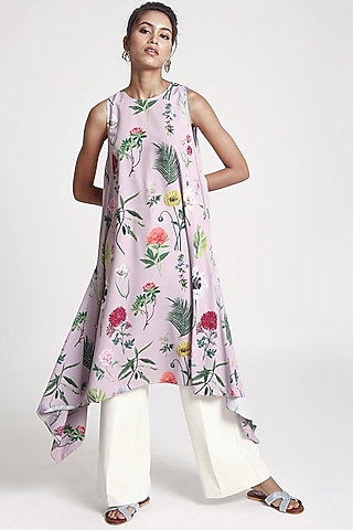 Lilac Printed Tunic by PS Pret by Payal Singhal