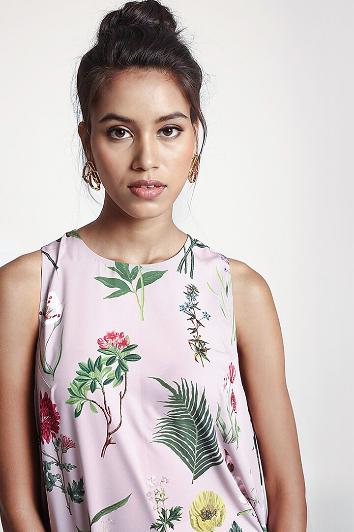 Lilac Printed Tunic by PS Pret by Payal Singhal at Pernia's Pop Up Shop