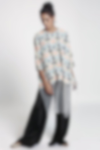 Ivory & Black Printed Tunic Set by PS Pret by Payal Singhal at Pernia's Pop Up Shop