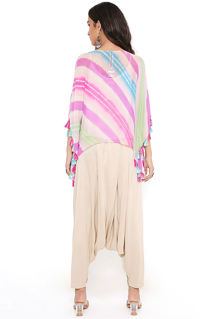 Brown Crepe Low-Crotch Pant Set by PS Pret by Payal Singhal at Pernia's Pop Up Shop