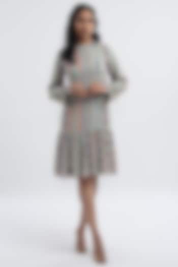 Grey Stripe Printed Tunic by PS Pret by Payal Singhal at Pernia's Pop Up Shop