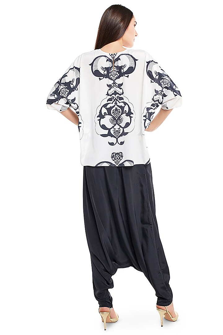 Black Art Crepe Pant Set by PS Pret by Payal Singhal at Pernia's Pop Up Shop