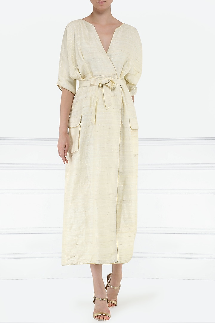 White kimono style dress available only at Pernia's Pop Up Shop.