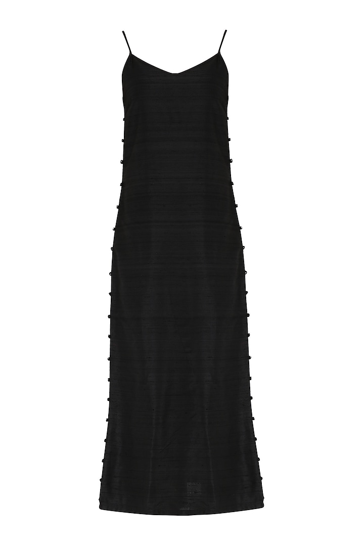 Black maxi dress available only at Pernia's Pop Up Shop. 2023