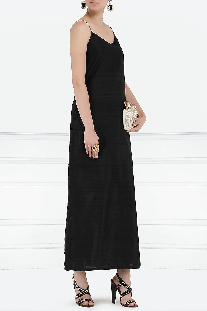 Black maxi dress available only at Pernia's Pop Up Shop.
