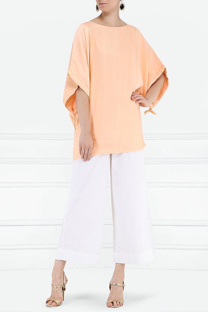 Peach boat neck top available only at Pernia's Pop Up Shop.