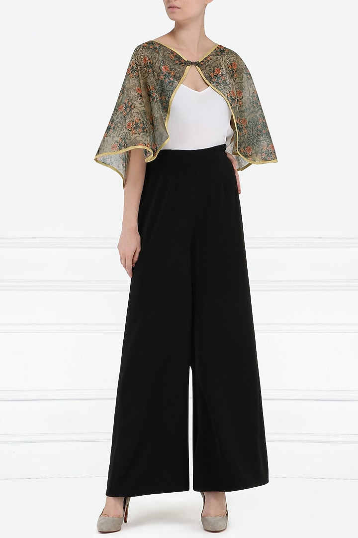 Black printed cape available only at Pernia's Pop Up Shop.