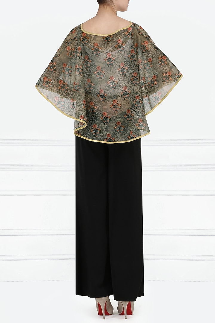 Black printed cape available only at Pernia's Pop Up Shop.