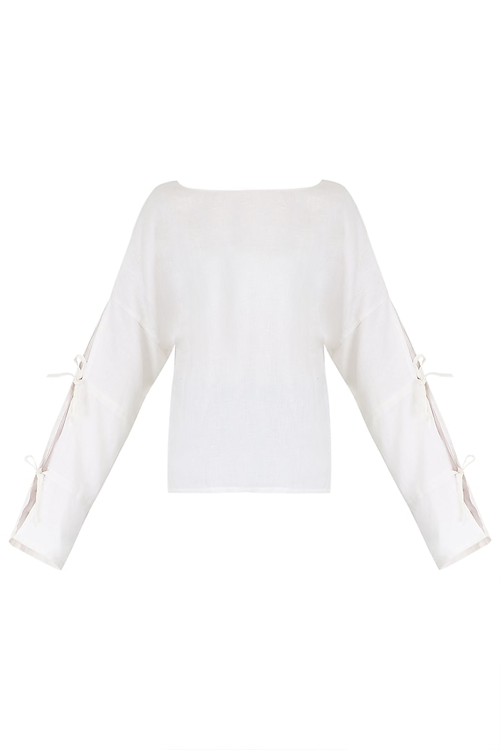White Linen Top by PABLE
