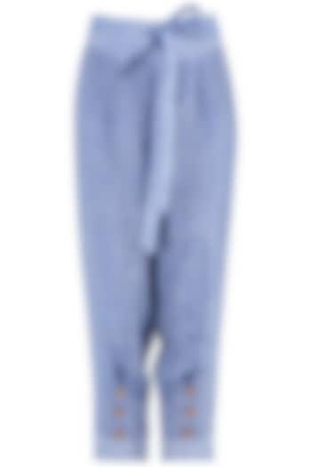 Blue Linen Pants by PABLE