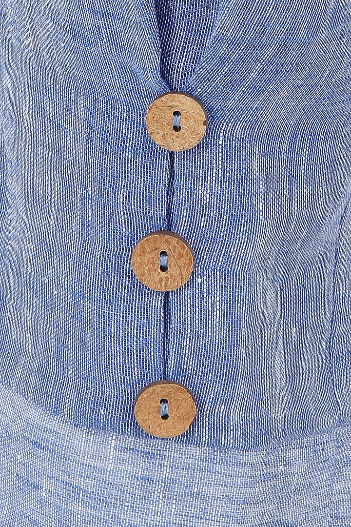 Blue linen pants available only at Pernia's Pop Up Shop.