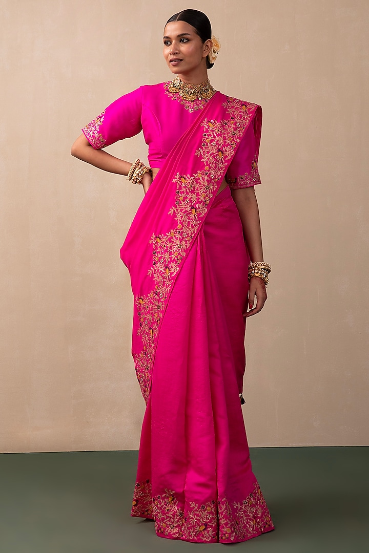 HOT PINK SARIKA BLOUSE