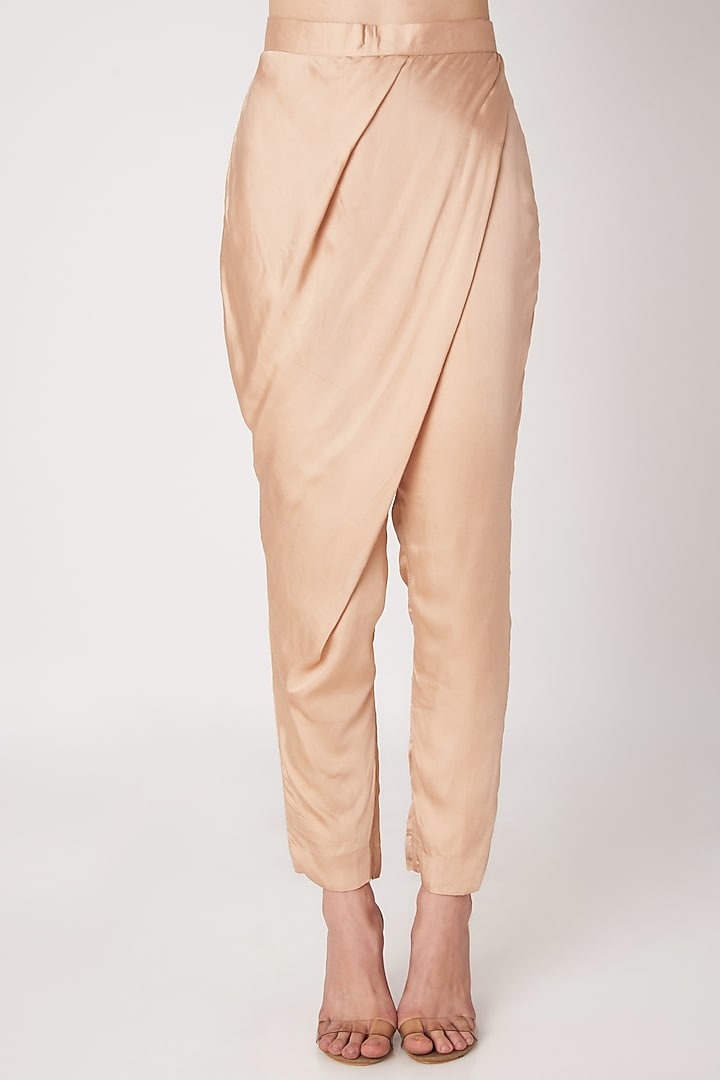 Nude Bralette With Pants & Embroidered Jacket by Priya Chhabria at Pernia's Pop Up Shop