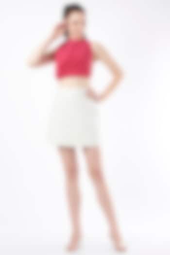 Fuchsia Ferrari Cowl Draped Top by Pocket Stories at Pernia's Pop Up Shop