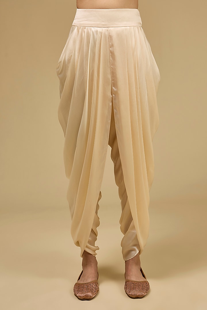 Aqua Organza Hand & Machine Embroidered Jacket Set by Petticoat Lane at Pernia's Pop Up Shop