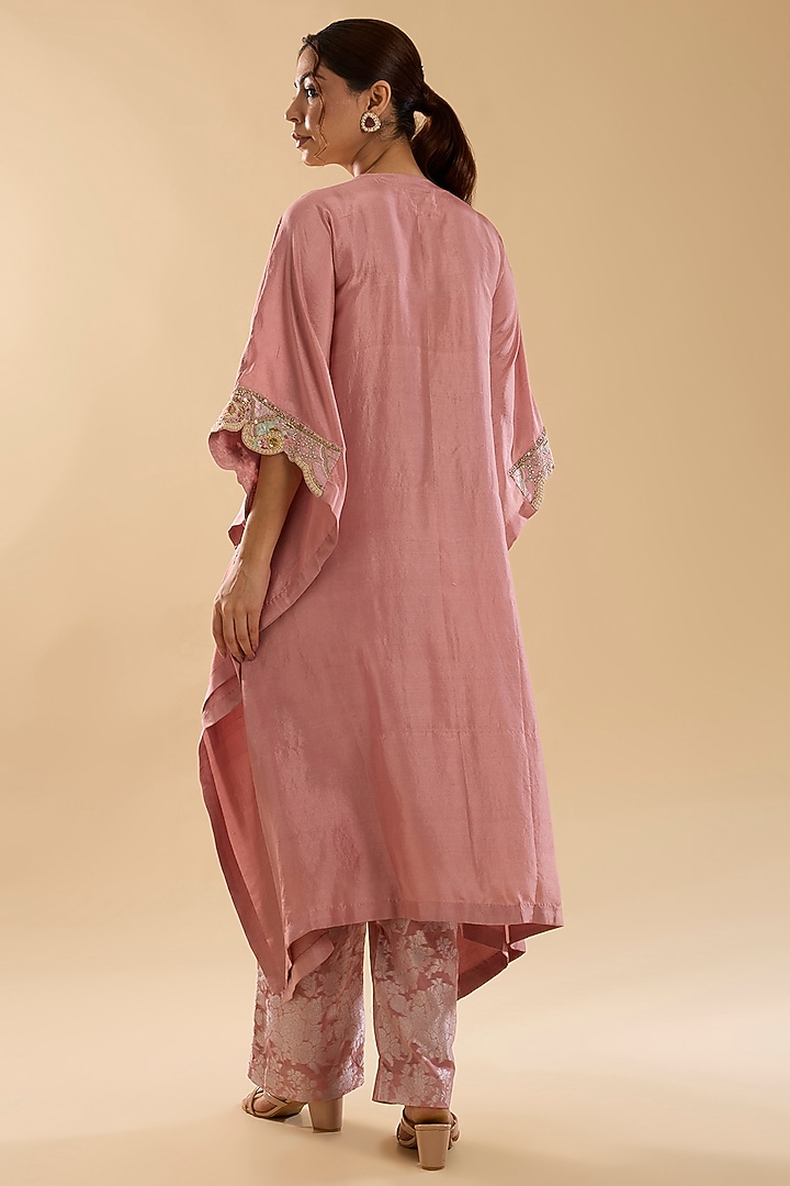 Lialc Dupion Silk & Brocade Patchwork Kurta Set by Petticoat Lane at Pernia's Pop Up Shop