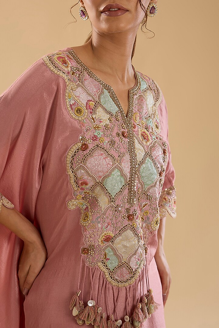 Lialc Dupion Silk & Brocade Patchwork Kurta Set by Petticoat Lane at Pernia's Pop Up Shop