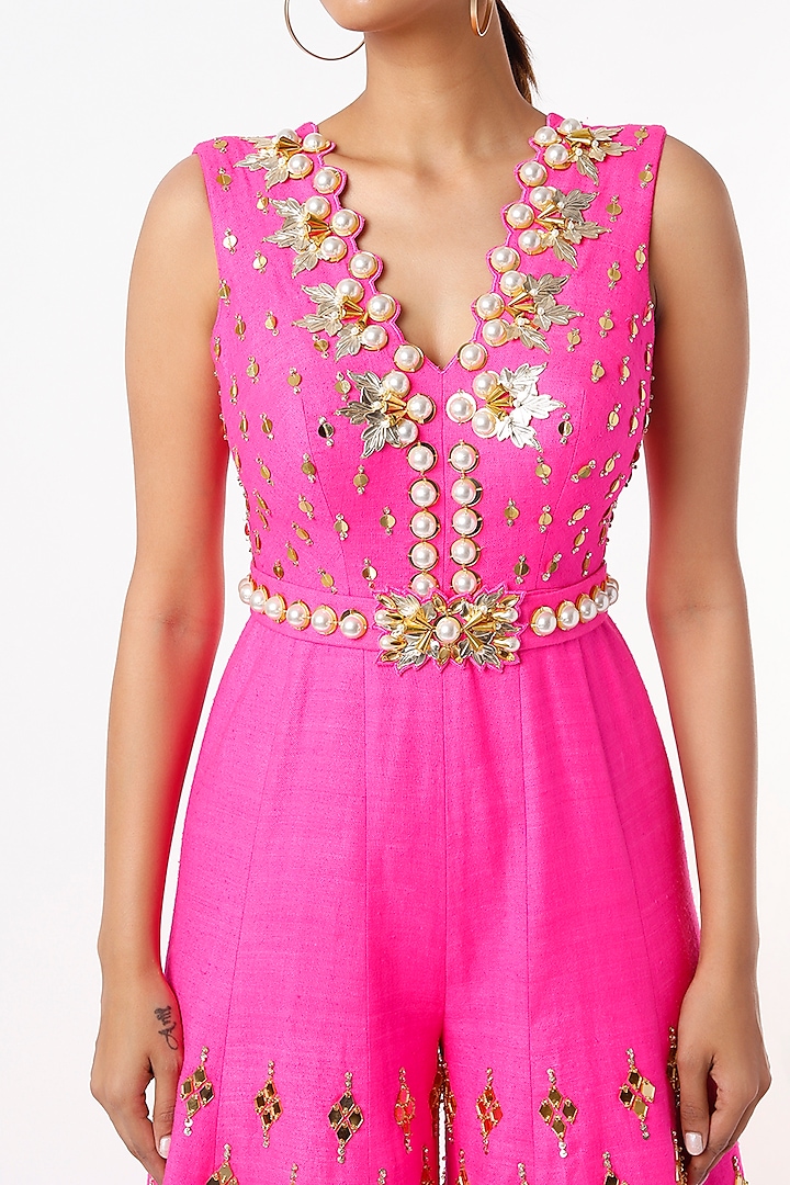 GIRL BOSS - HOT PINK EMBELLISHED PANT SUIT – Papa Don't Preach