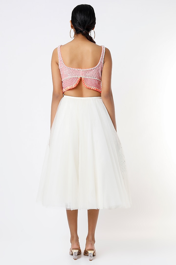 Ivory Embellished Wedding Lehenga Set by Papa Don't Preach by Shubhika at Pernia's Pop Up Shop